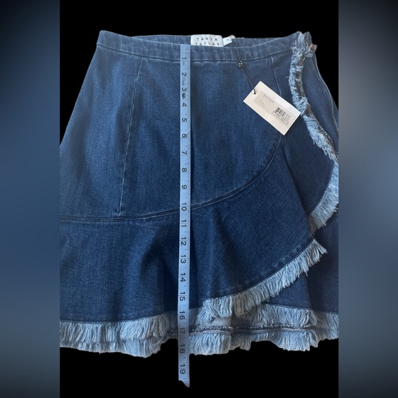 NWT- TANYA TAYLOR DENIM SKIRT - Picture 5 of 8